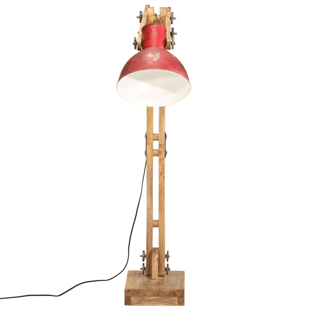 VidaXL Stehleuchte 25 W E27 33x25x130-150 cm verwittertes Rot