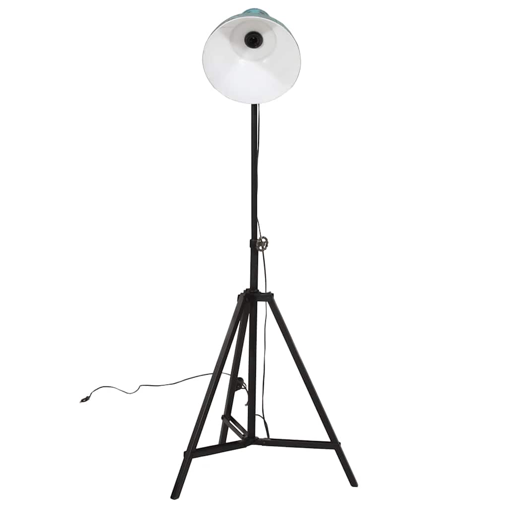 Vidaxxl Stehleuchte 25 W E27 61 x 61 x 90 150 cm verwittertes Blau