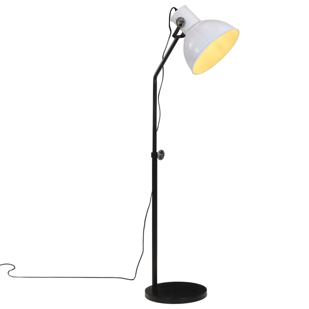 VidaXL Stehleuchte 25 W E27 30x30x90-150 cm weiß