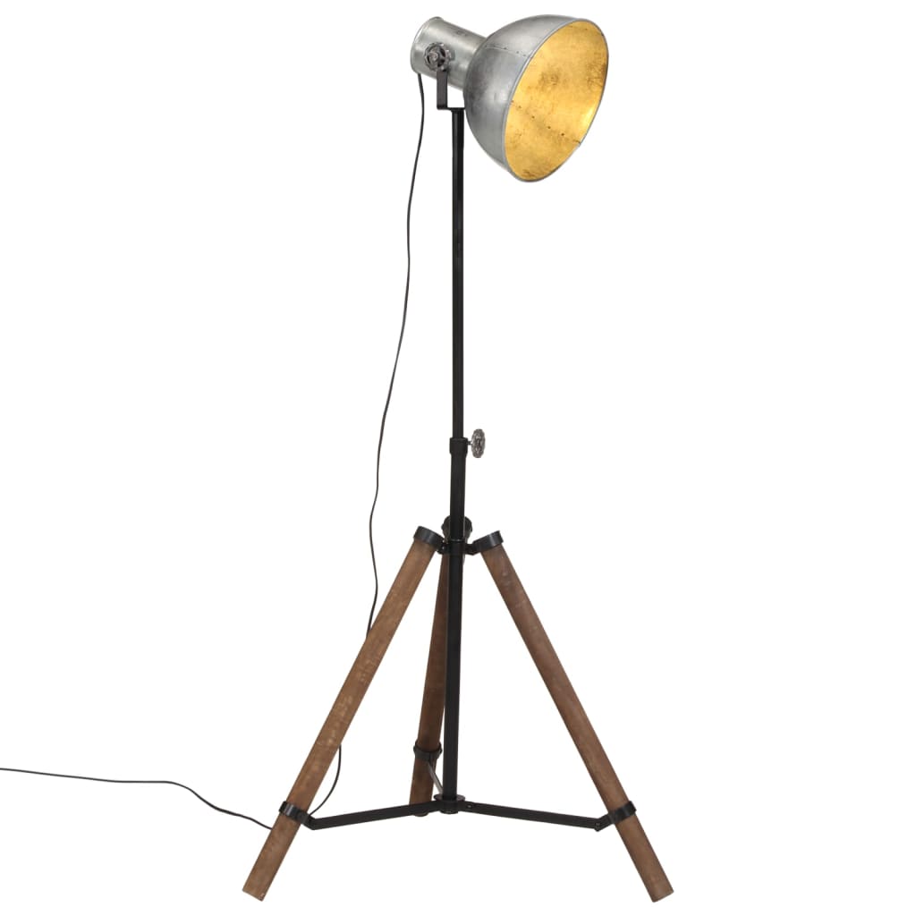 Vidaxx Stehleuchte 25 W E27 75x75x90-150 cm Vintage Silber
