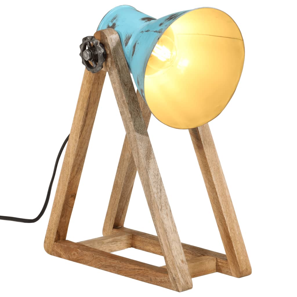 Vidaxx Schreibtischlampe 25 W E27 30x17x40 cm verwittertes Blau