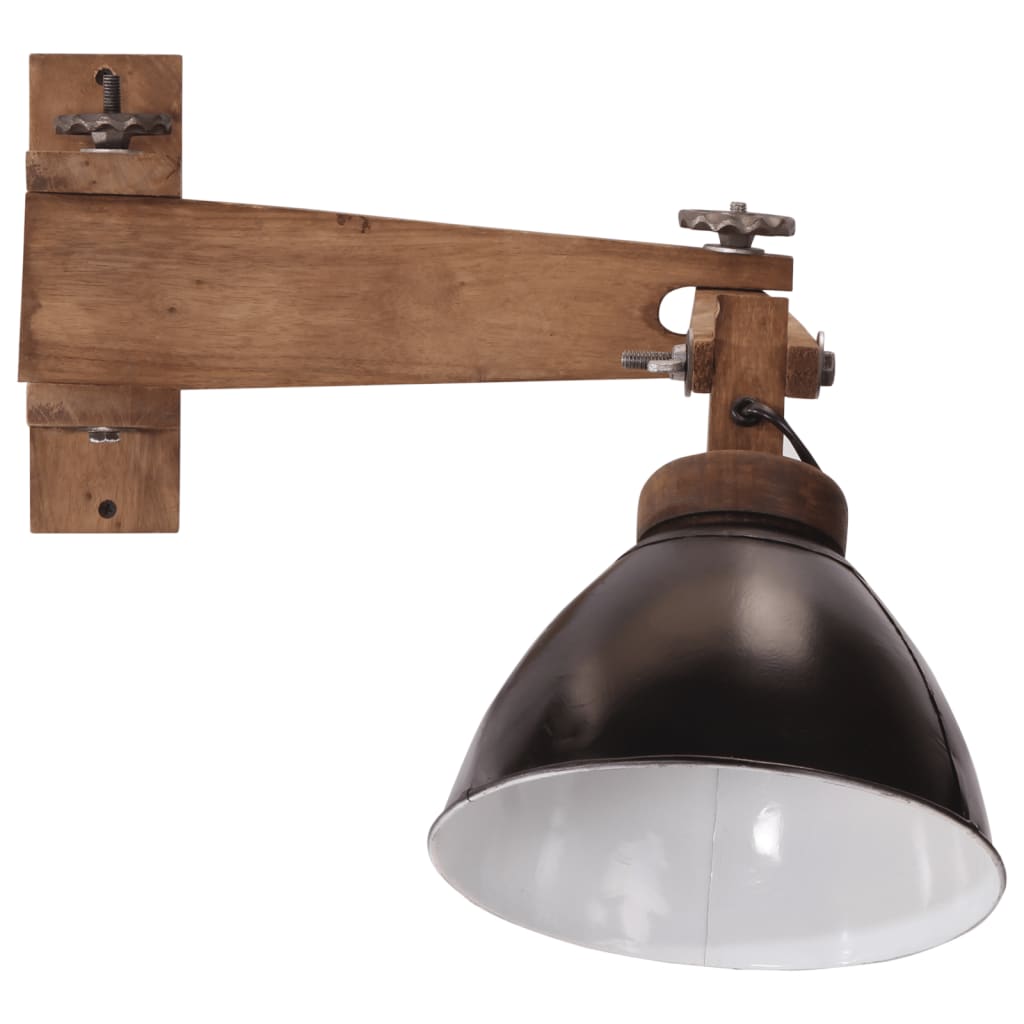 Vidaxxl Wandleuchte 25 W E27 schwarz