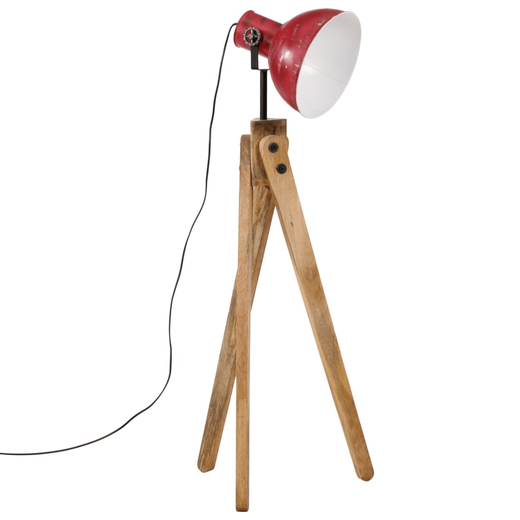 Vidaxxl Stehleuchte 25 W E27 45 x 45 x 120 cm verwittertes Rot