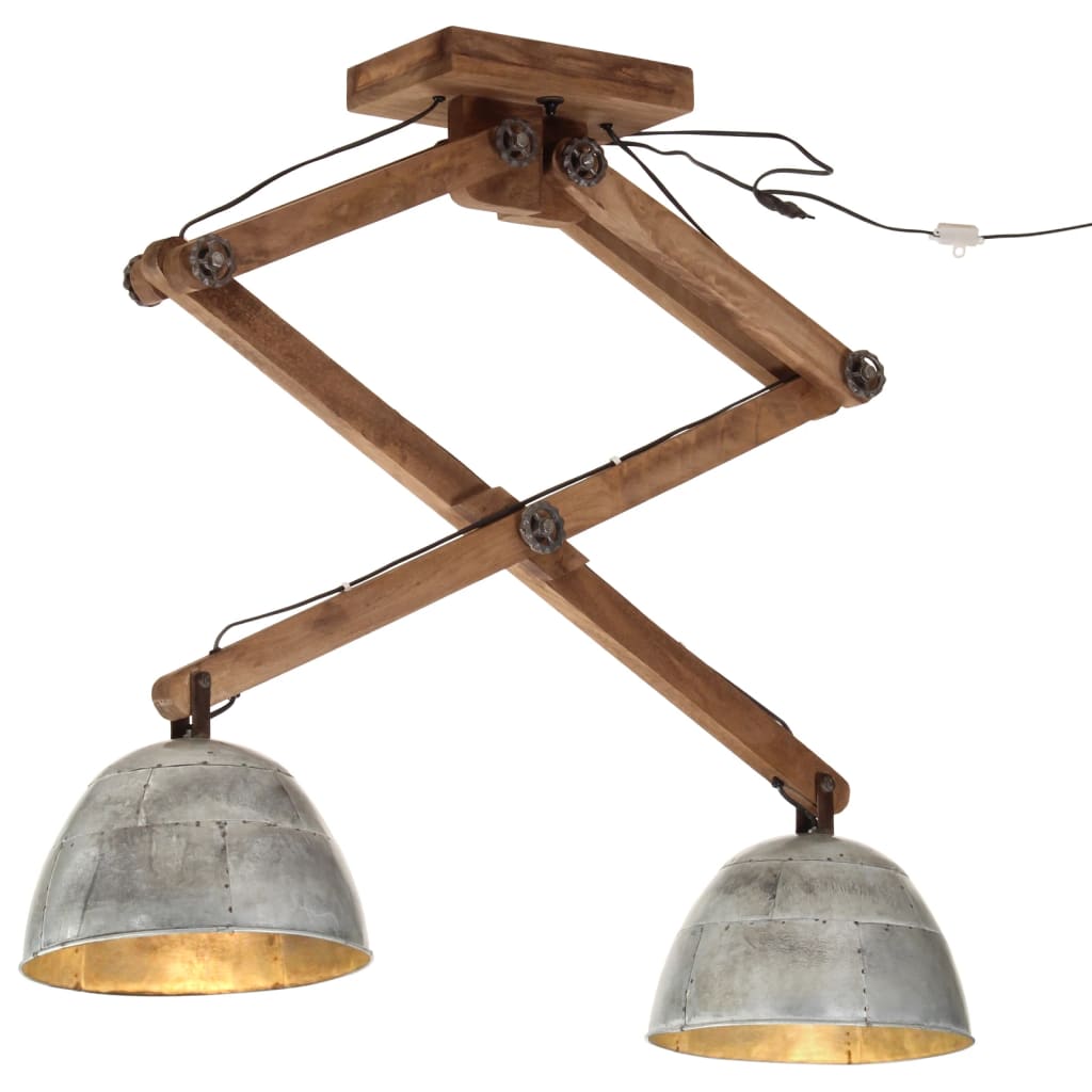 Vidaxx Deckenleuchte 25 W E27 29x18x85 cm Vintage Silber