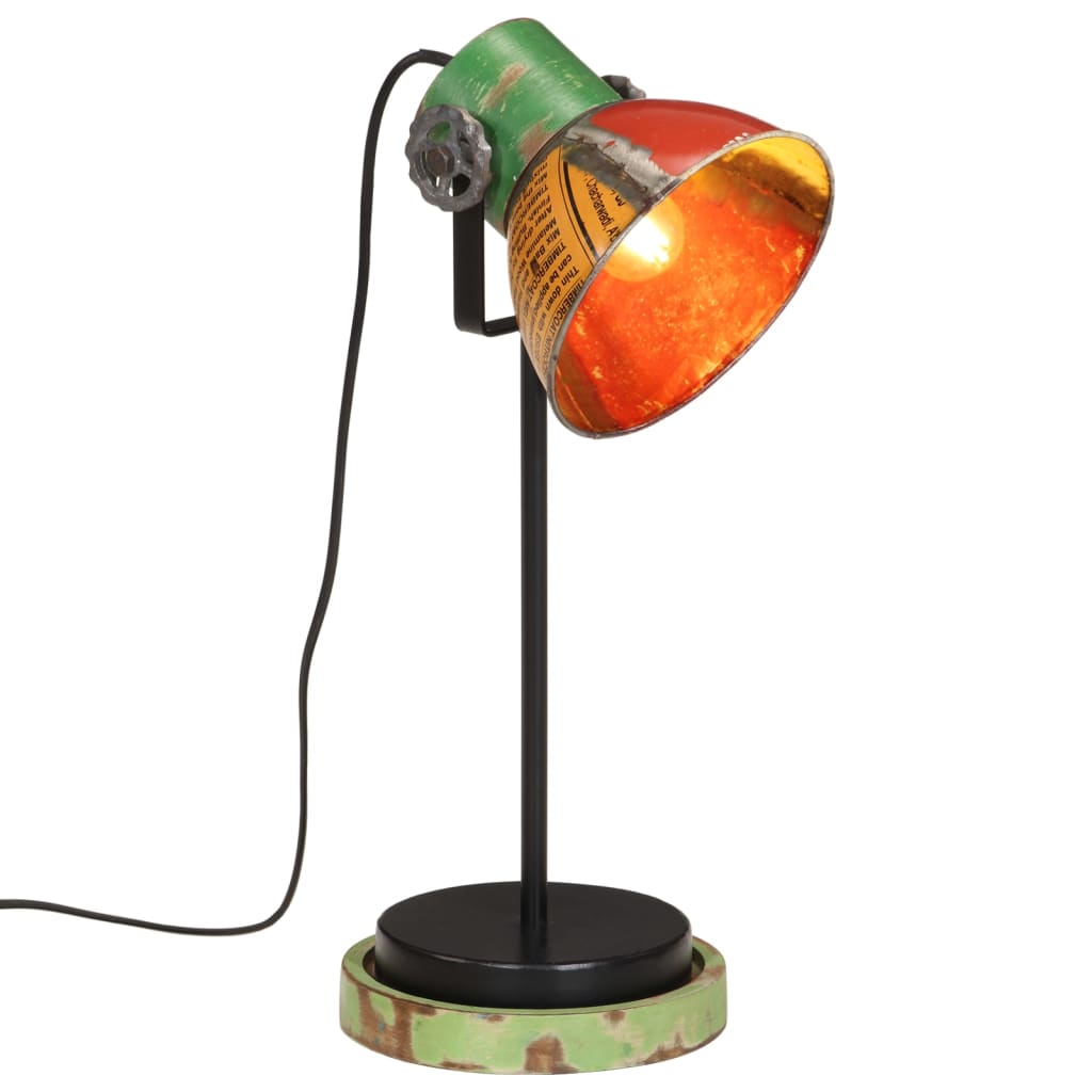 VidaXL Schreibtischlampe 25 W E27 17x17x50 cm mehrfarbig
