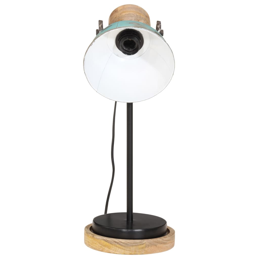 Vidaxx Schreibtischlampe 25 W E27 17x17x50 cm verwittertes Blau