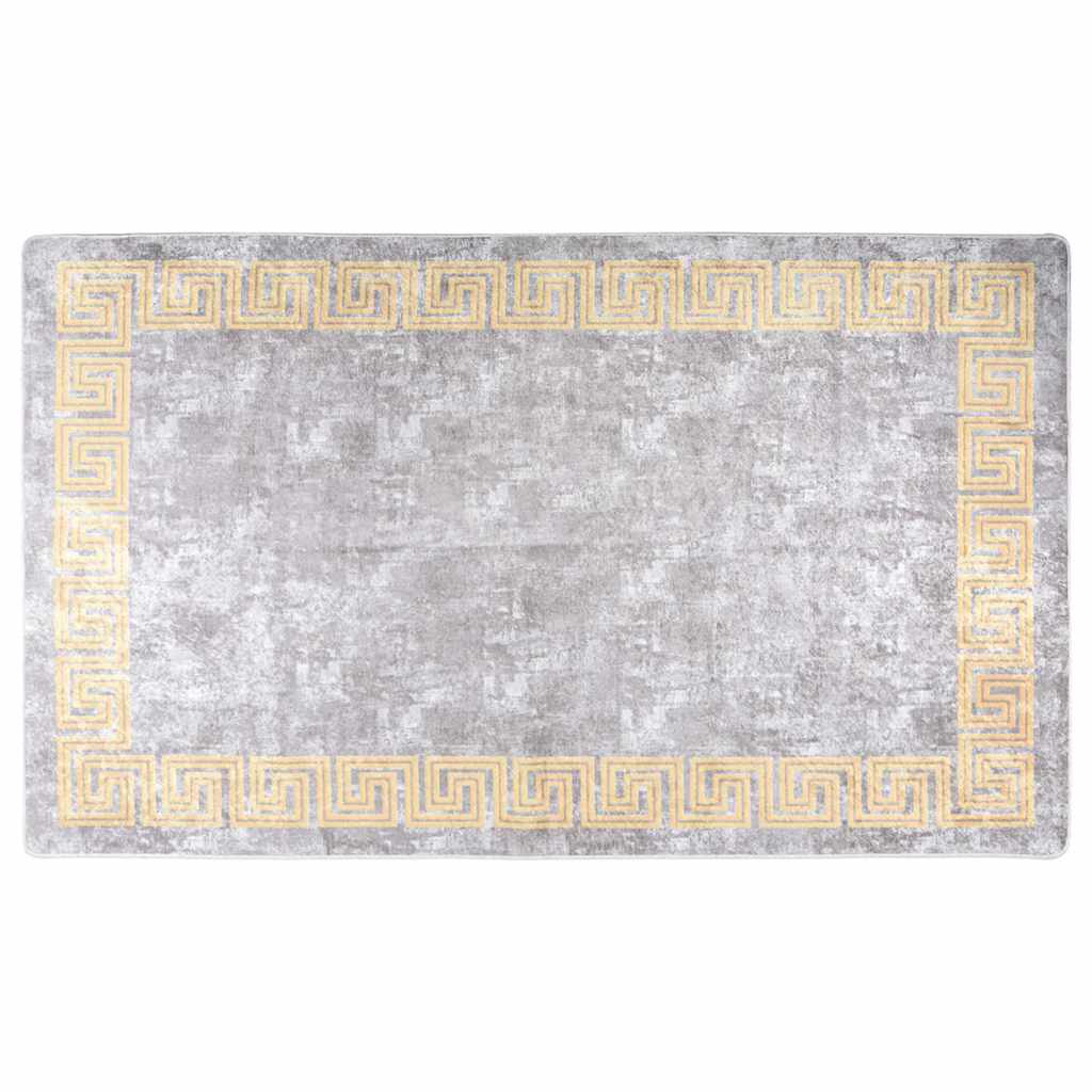 Vidaxx Teppich waschbar, rutschfest, 150 x 230 cm, Grau und Gold