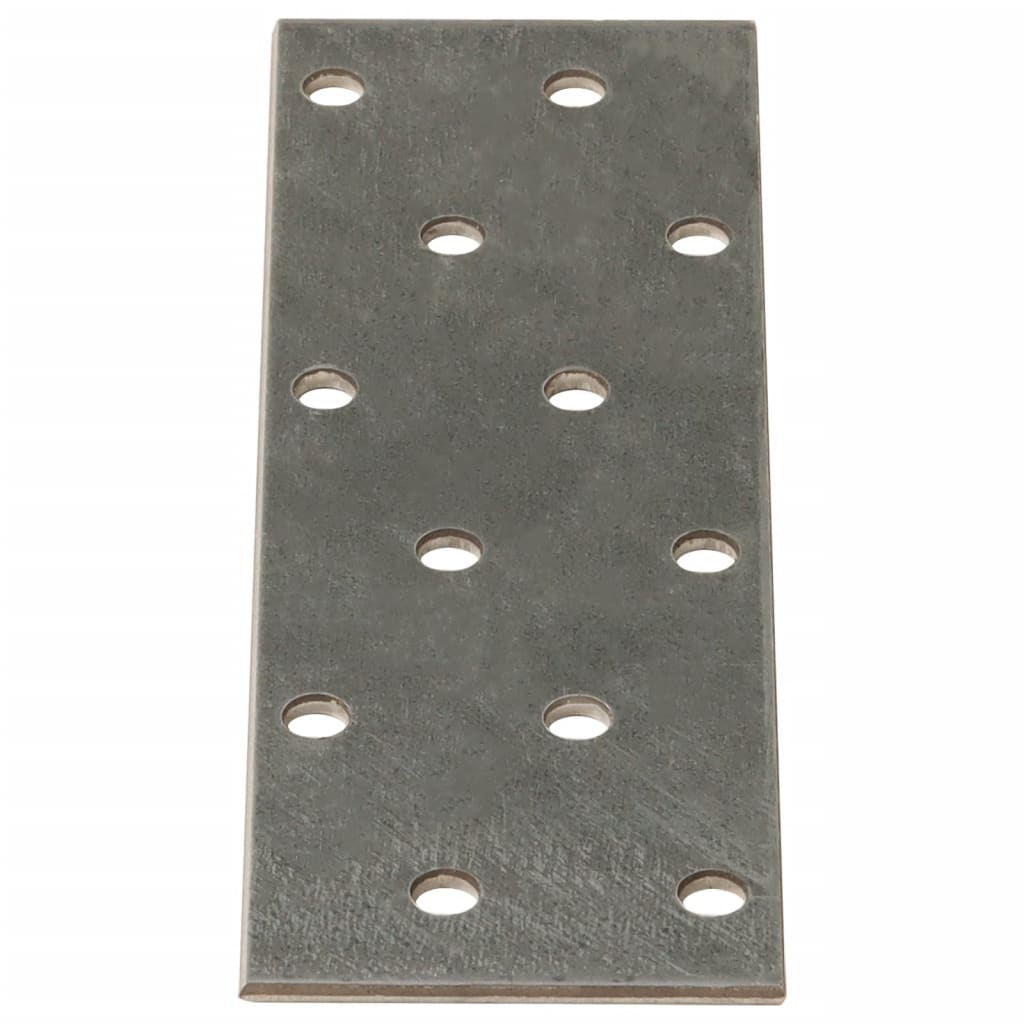 VidaXL-Platten perforiert 60 Stück 2 mm 120x40 mm verzinkter Stahl