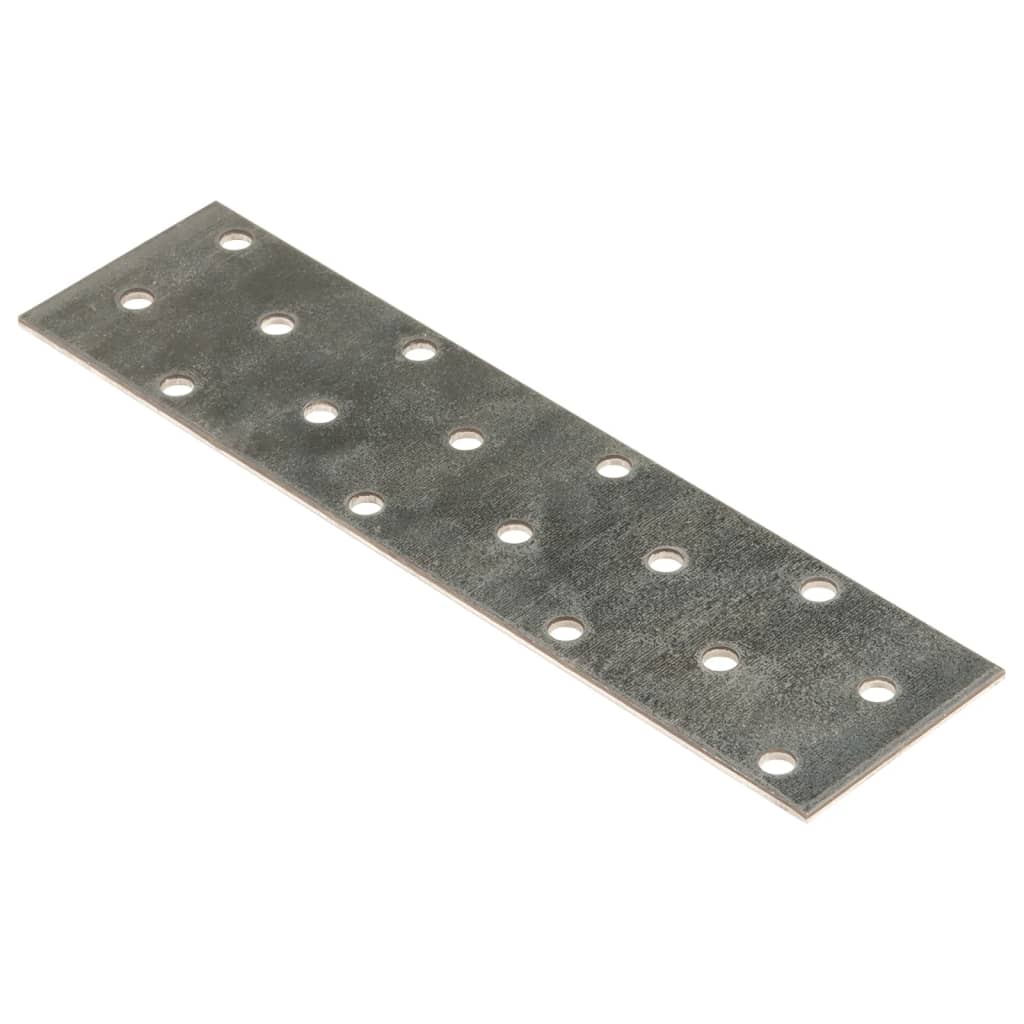 VidaXL-Platten perforiert 60 Stück 2 mm 160x40 mm verzinkter Stahl