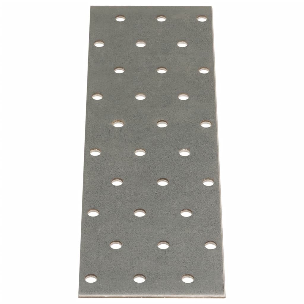 VidaXL Bleche perforiert 40 Stück 2 mm 200x60 mm verzinkter Stahl