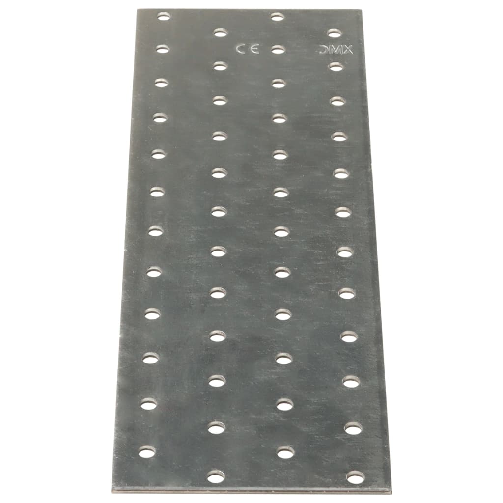 VidaXL-Platten perforiert, 20 Stück, 2 mm, 240 x 80 mm, verzinkter Stahl