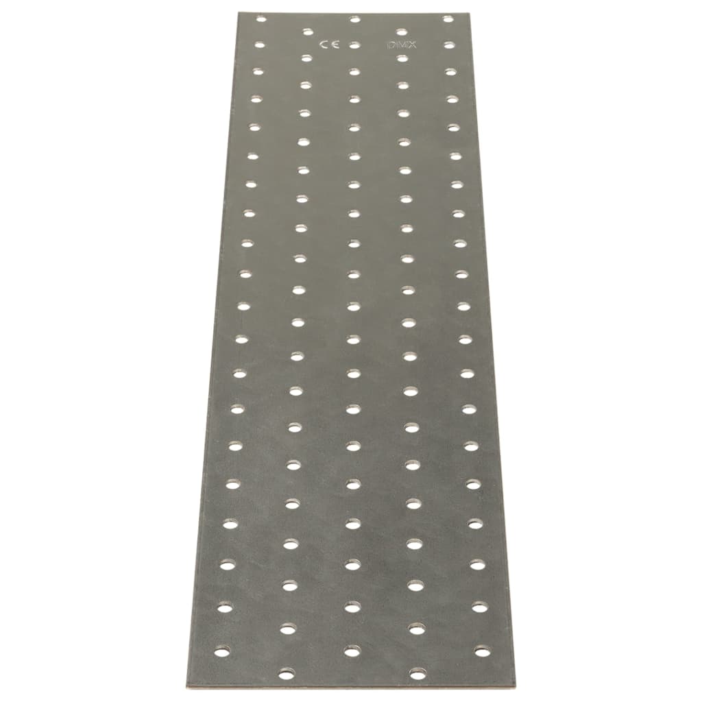 VidaXL-Platten perforiert, 20 Stück, 2 mm, 400 x 100 mm, verzinkter Stahl