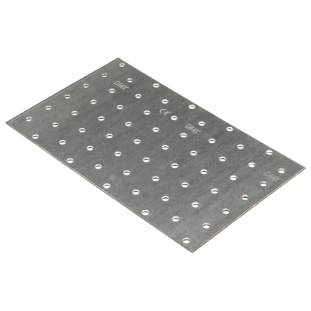 VidaXL-Platten perforiert, 20 Stück, 2 mm, 200 x 120 mm, verzinkter Stahl
