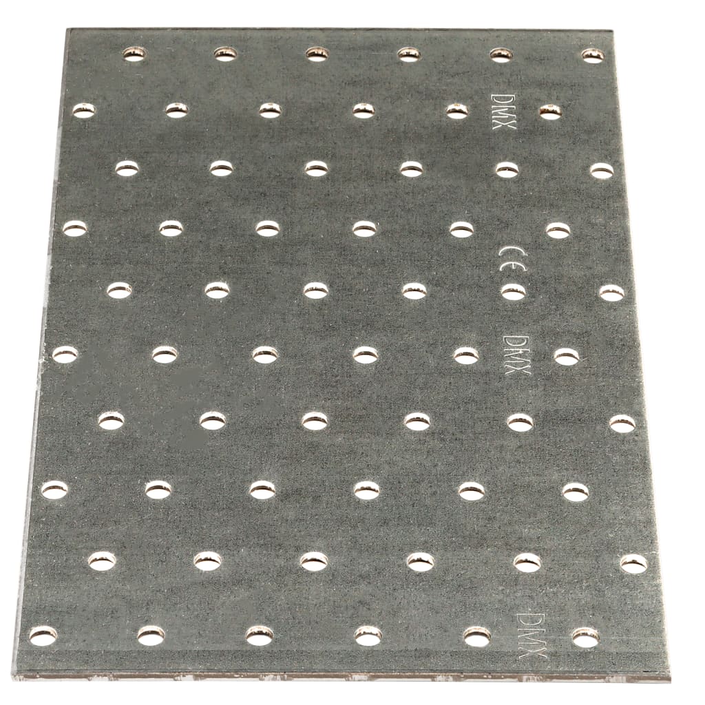 VidaXL-Platten perforiert, 20 Stück, 2 mm, 200 x 120 mm, verzinkter Stahl