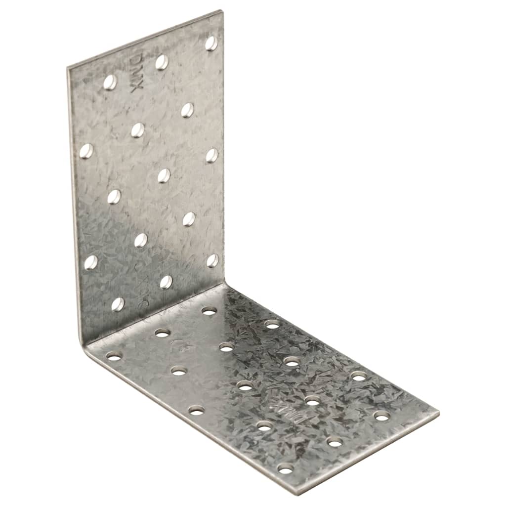 Vidaxx Eckwinkel 40 Stück 2 mm 100x60x100 mm verzinkter Stahl