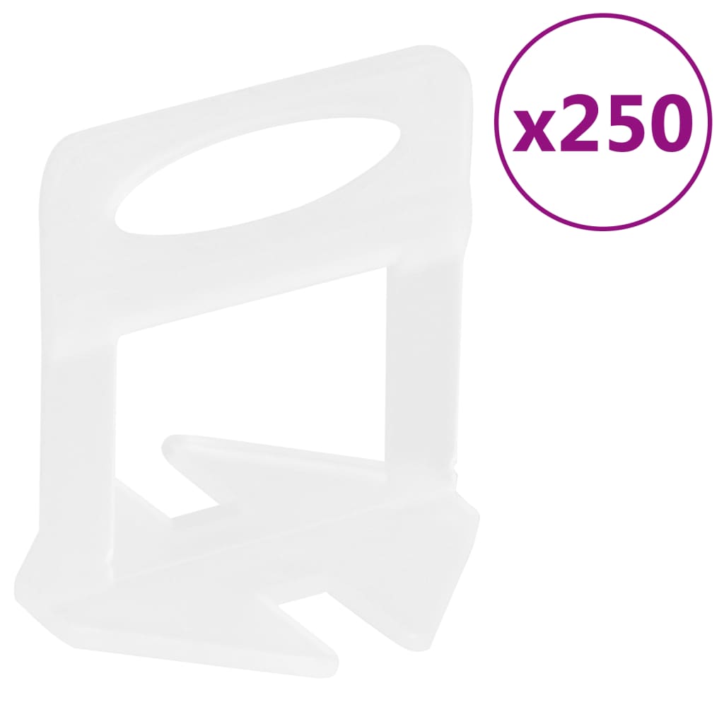 Vidaxl Nivellierklemmen für Fliesen 250 Stück 2 mm