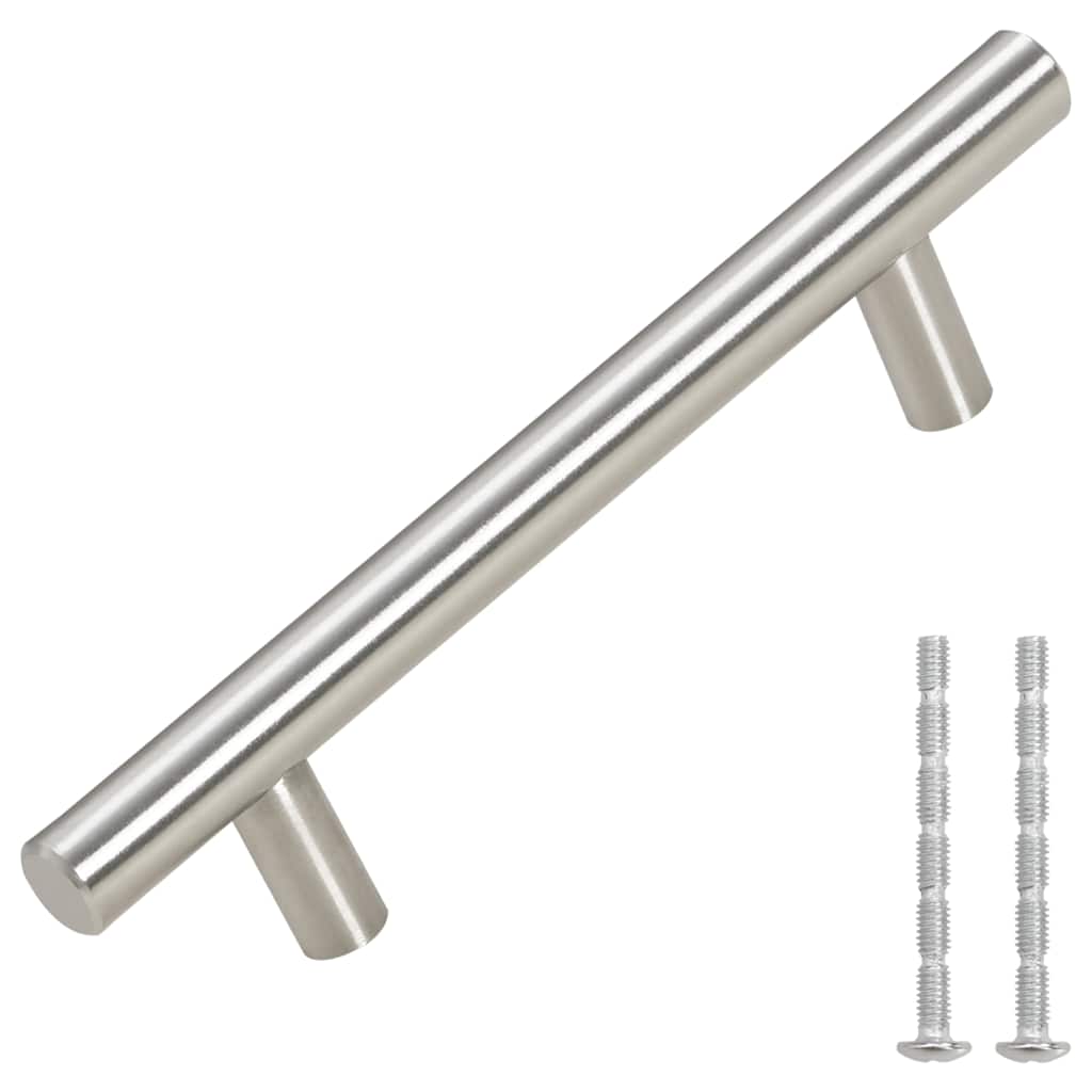 VidaXL Griffe 10 Stück 96 mm Edelstahl silberfarben
