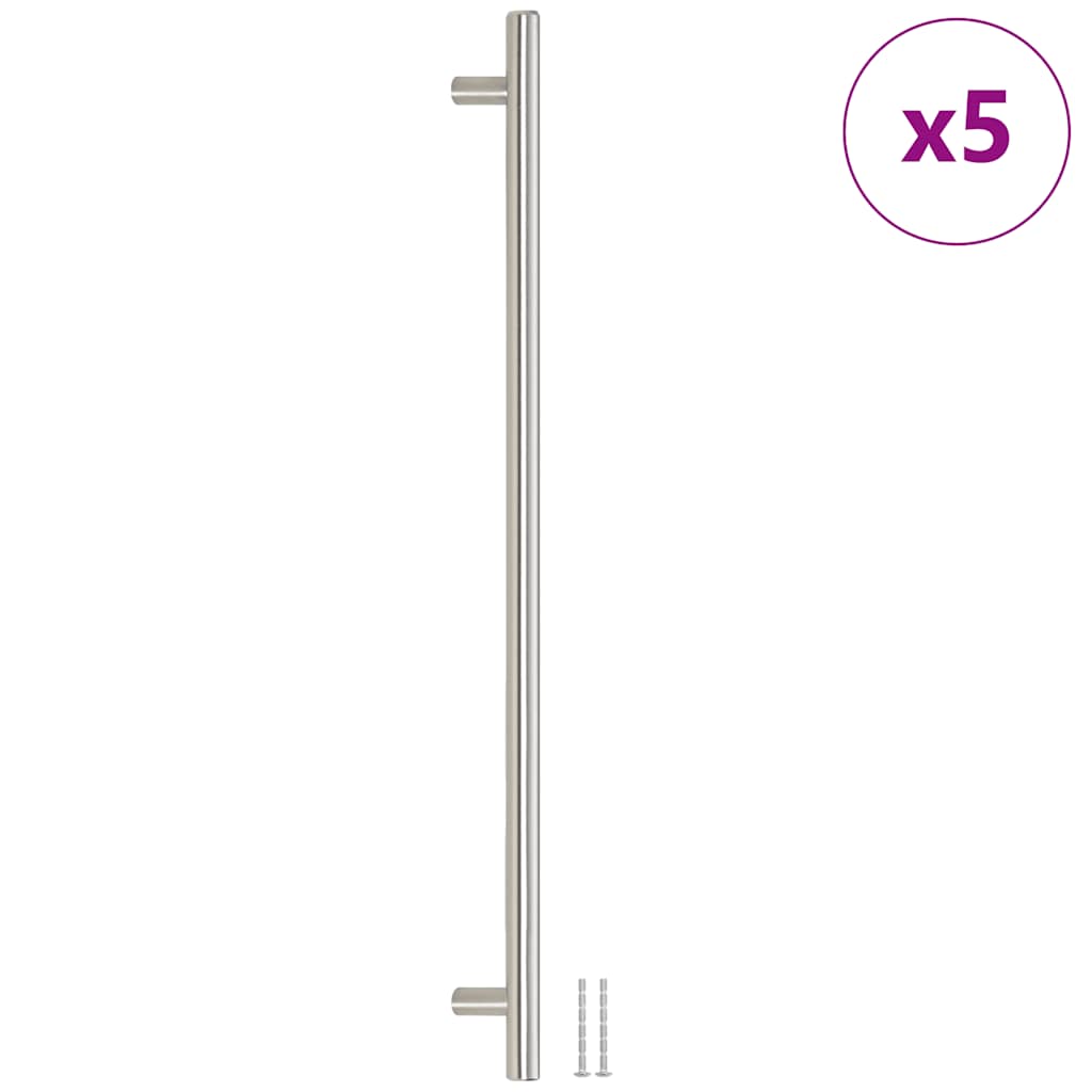 VidaXL Griffe 5 Stk. 480 mm Edelstahl silberfarben