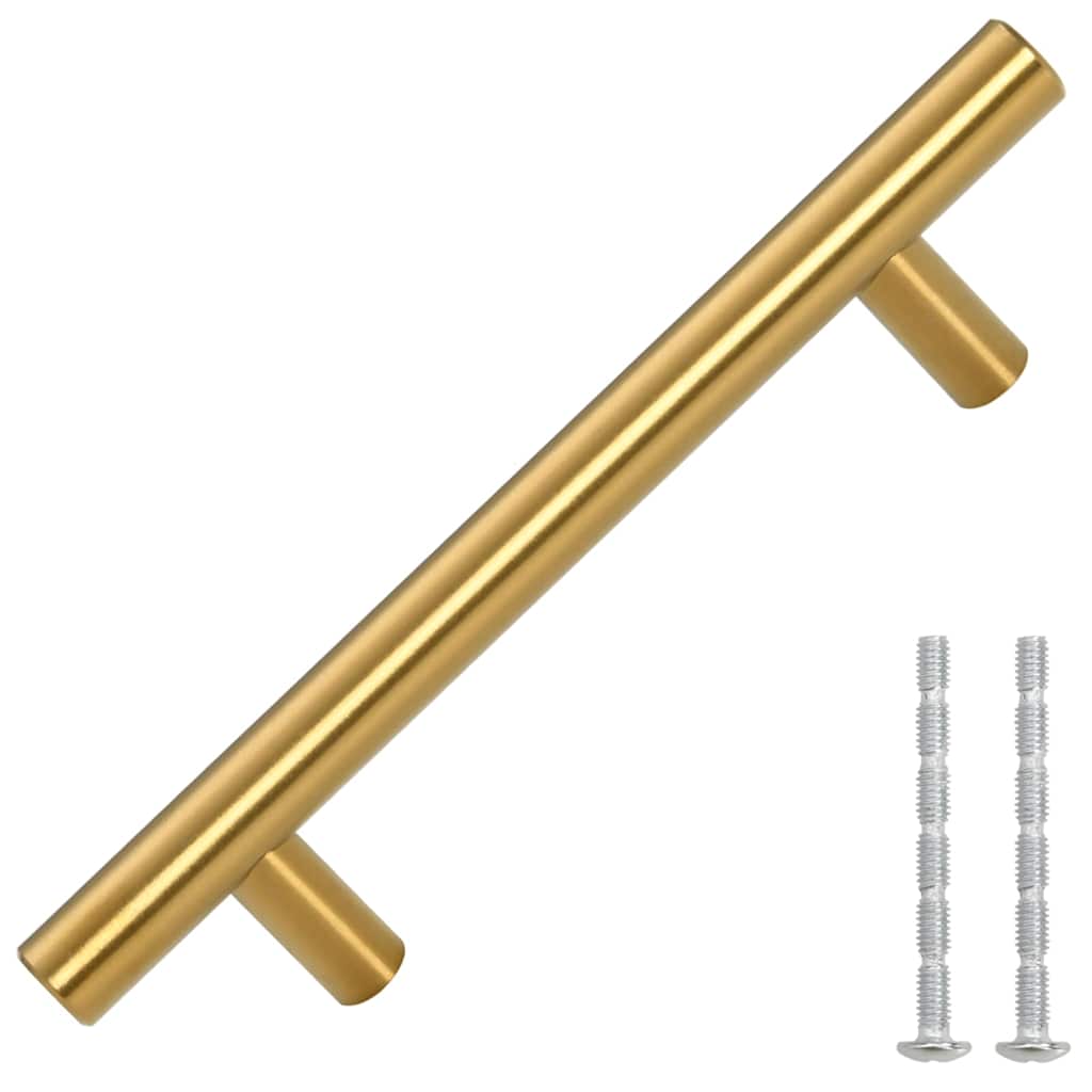 VidaXL Griffe 10 Stk. 96 mm Edelstahl goldfarben