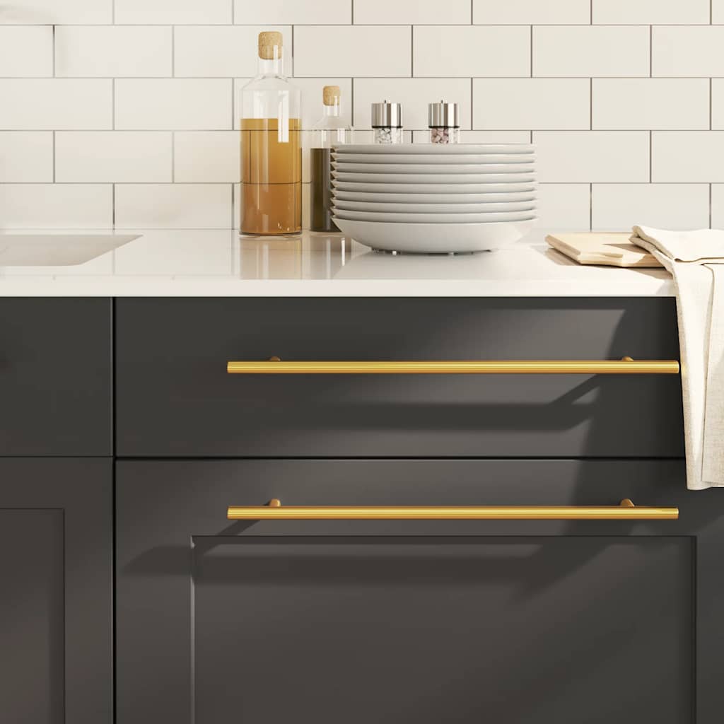 VidaXL Griffe 5 Stück 320 mm Edelstahl goldfarben