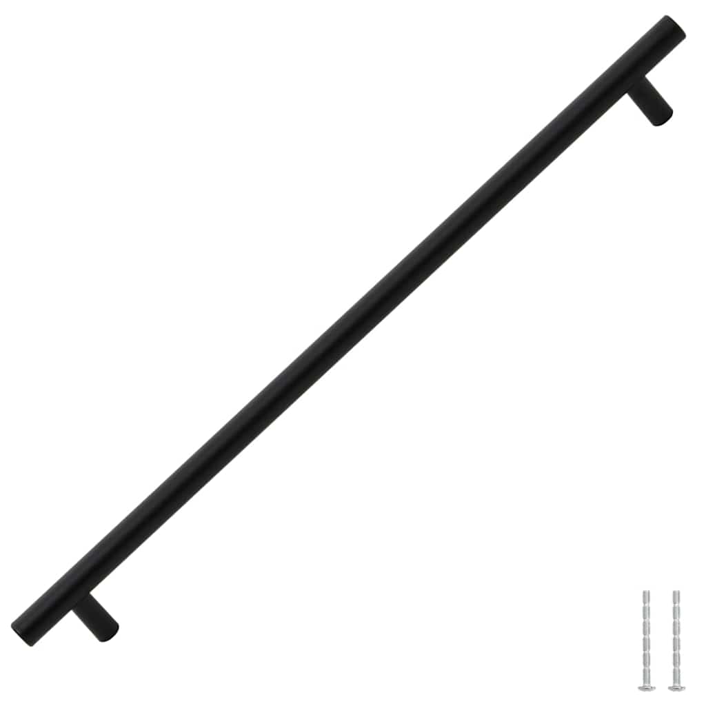 VidaXL Griffe 5 Stück 480 mm Edelstahl schwarz