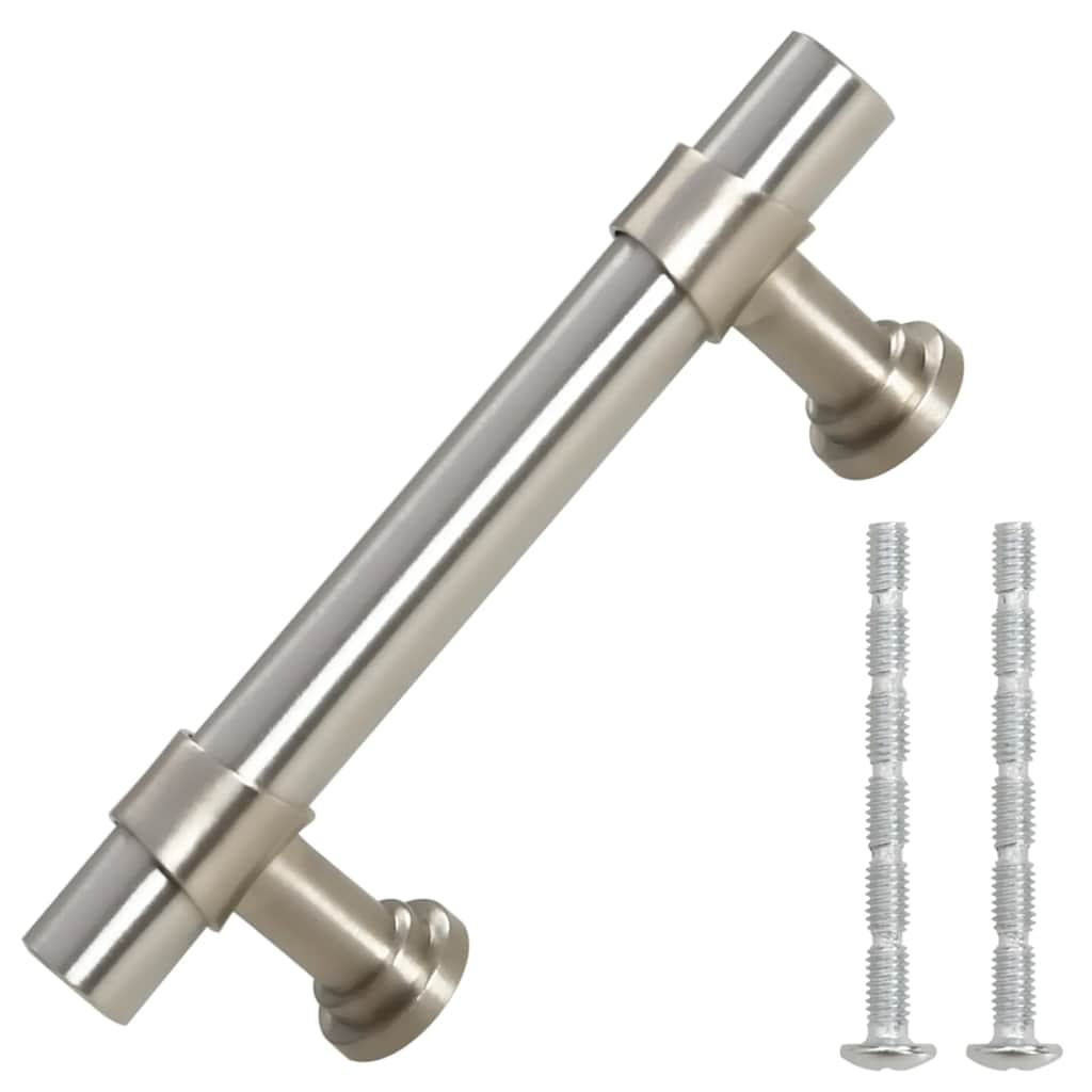VidaXL Griffe 10 Stück 64 mm Edelstahl silberfarben