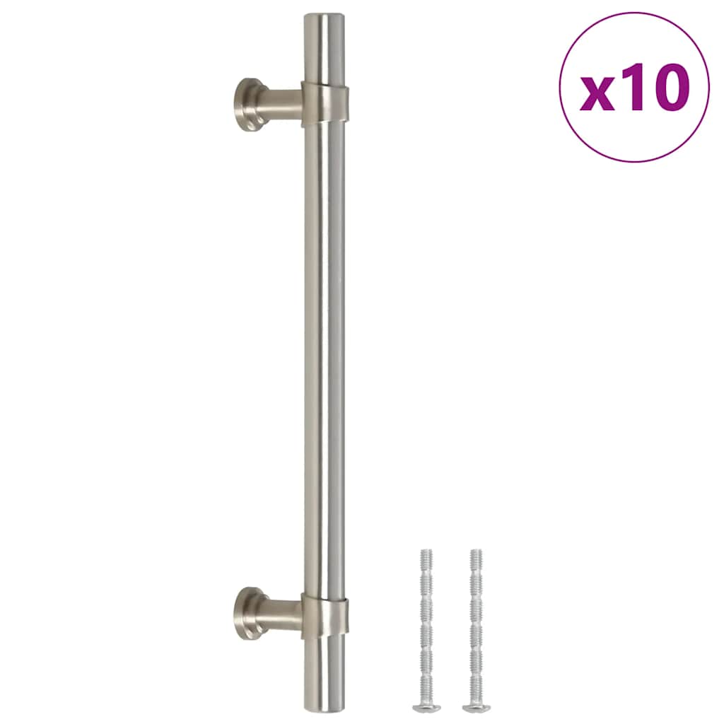 Vidaxx Griffe 10 Stück 128 mm Edelstahl silberfarben