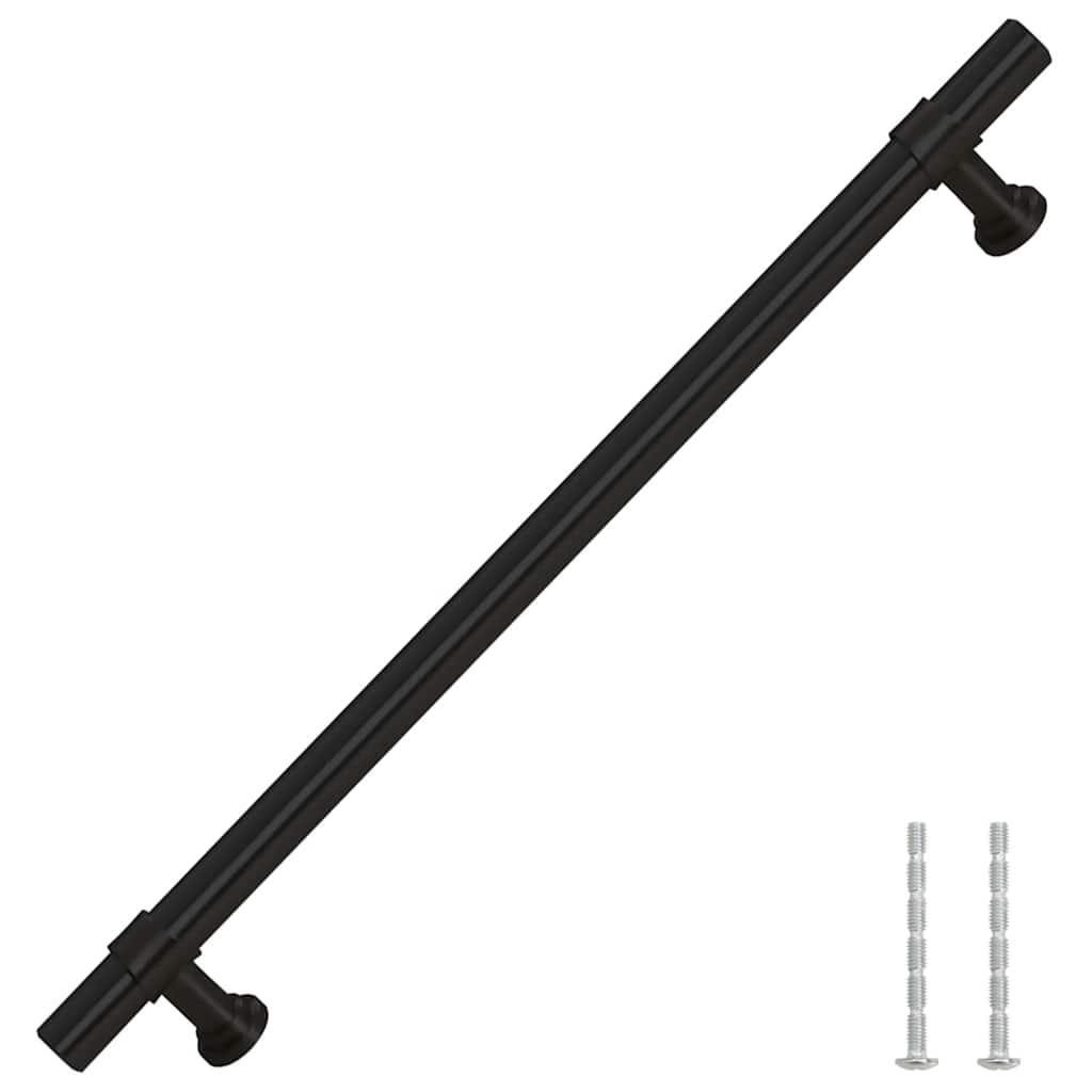 VidaXL Griffe 5 Stück 192 mm Edelstahl schwarz