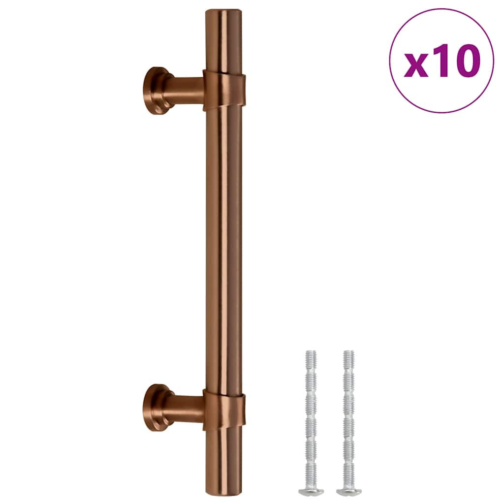 VidaXL Griffe 10 Stück 96 mm Edelstahl bronzefarben
