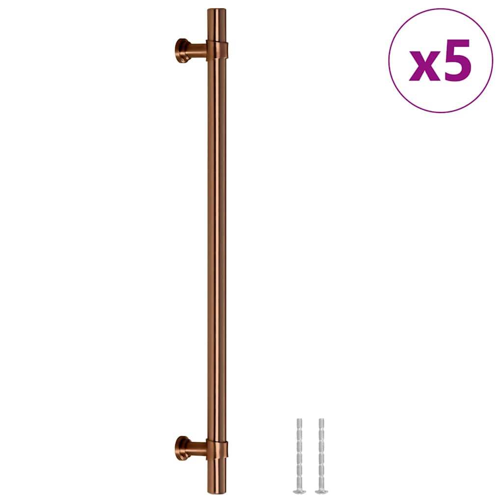 Vidaxl handvatten 5 st 224 mm roestvrij staal bronskleurig
