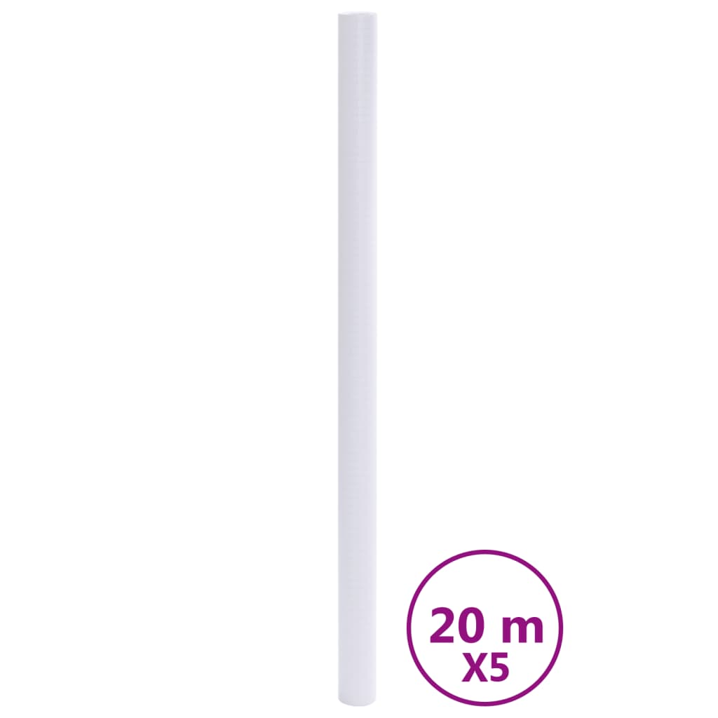 VidaXL Fensterfolien matt PVC weiß