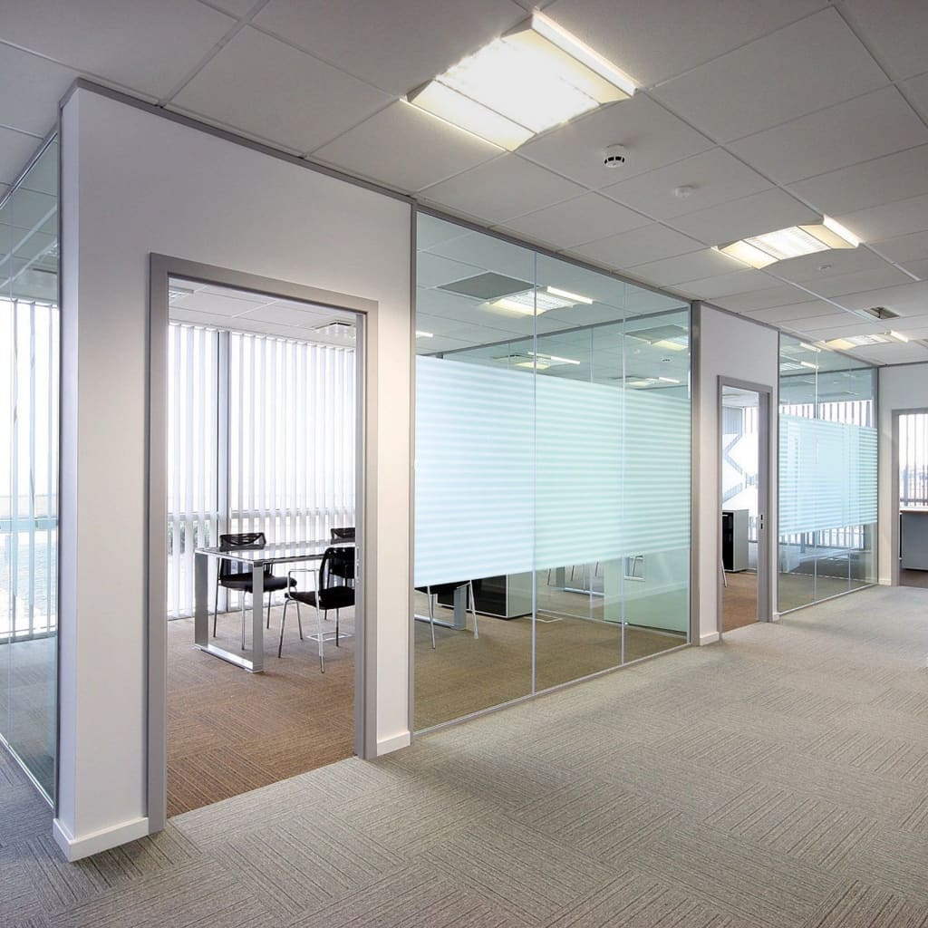 VidaXL Fensterfolien Streifenmuster matt PVC