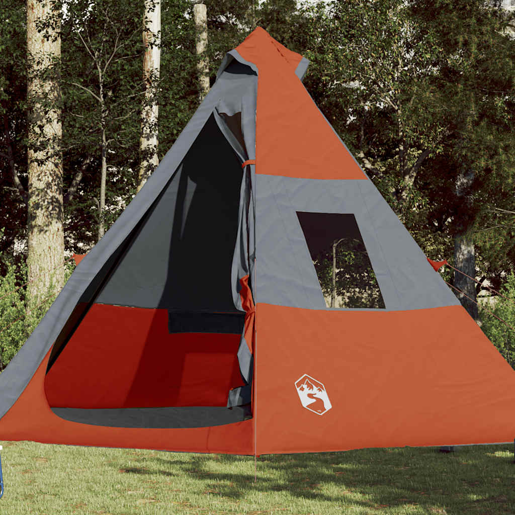 VidaXL Tipi-Zelt 7-Personen wasserdicht orange