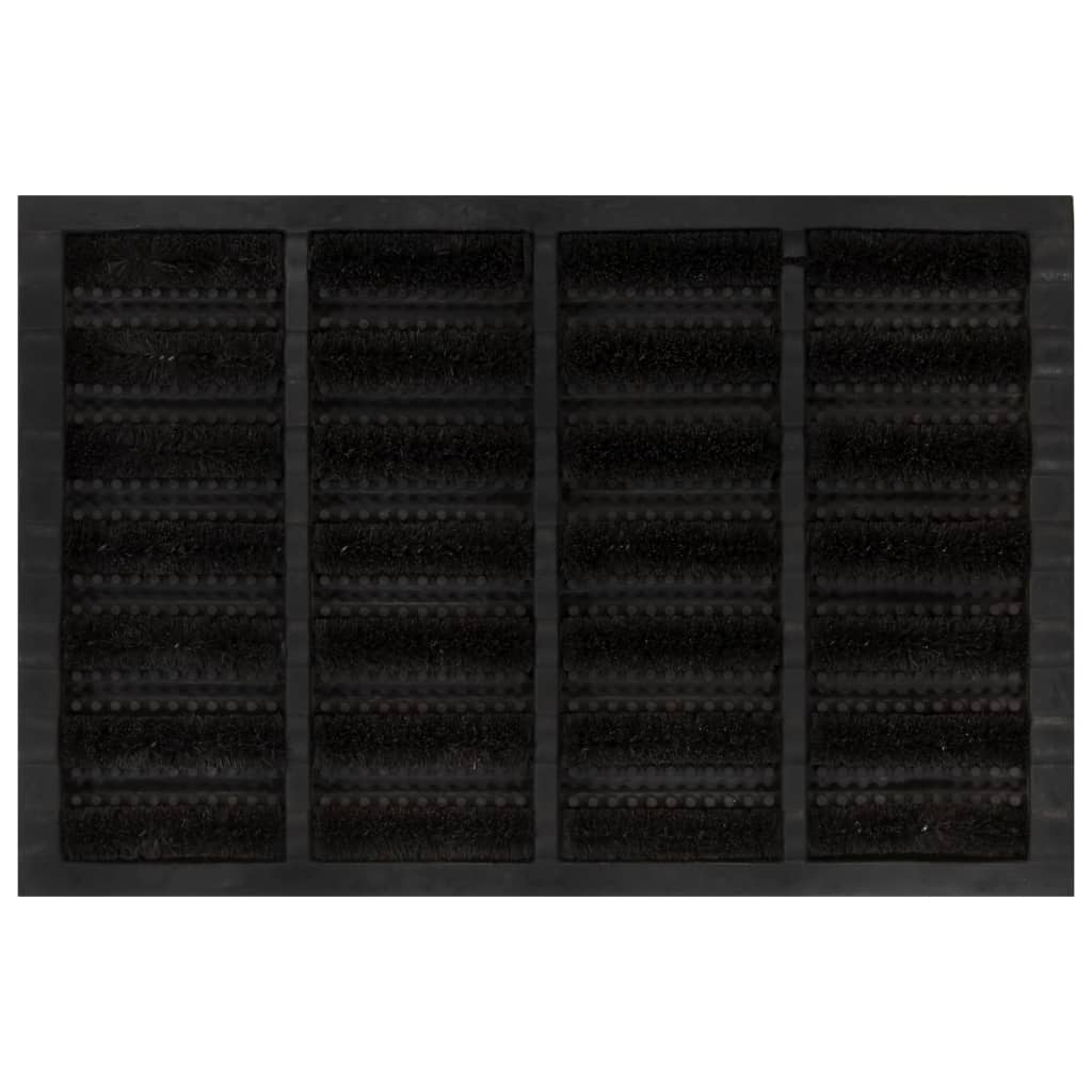 Vidaxx Fußmatte rechteckig 40x60 cm aus Gummi und Kokosfaser
