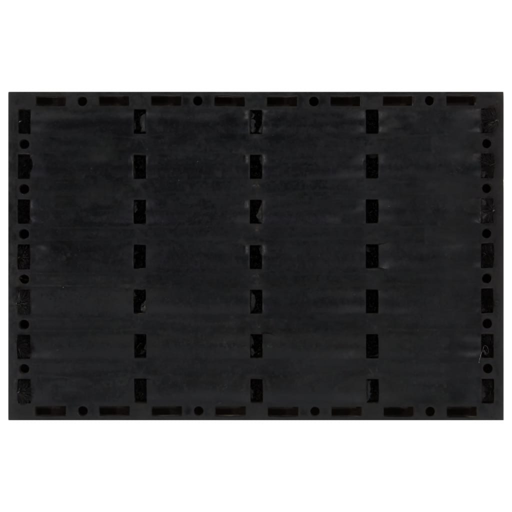 Vidaxx Fußmatte rechteckig 40x60 cm aus Gummi und Kokosfaser