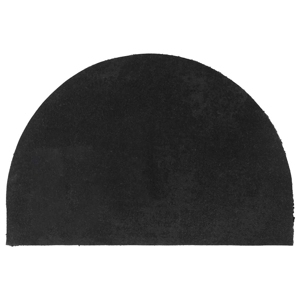 Vidaxx Fußmatte halbrund 40x60 cm getuftete Kokosfaser schwarz