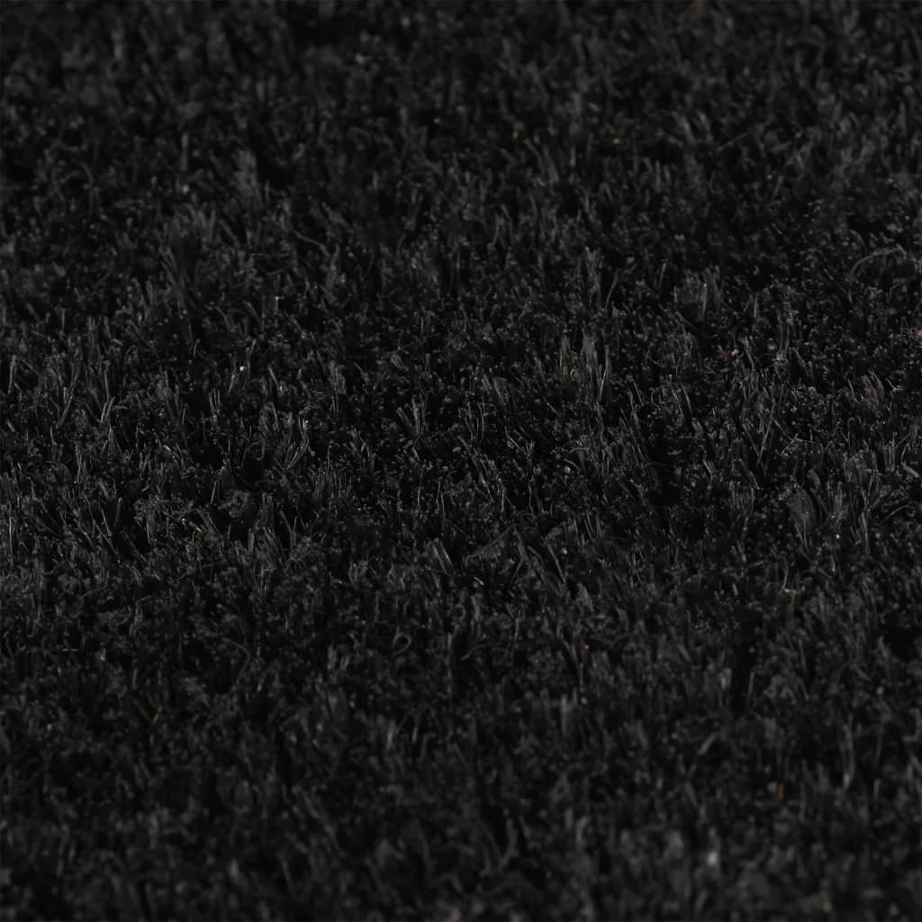 VidaXL Fußmatte 100x200 cm getuftete Kokosfaser schwarz