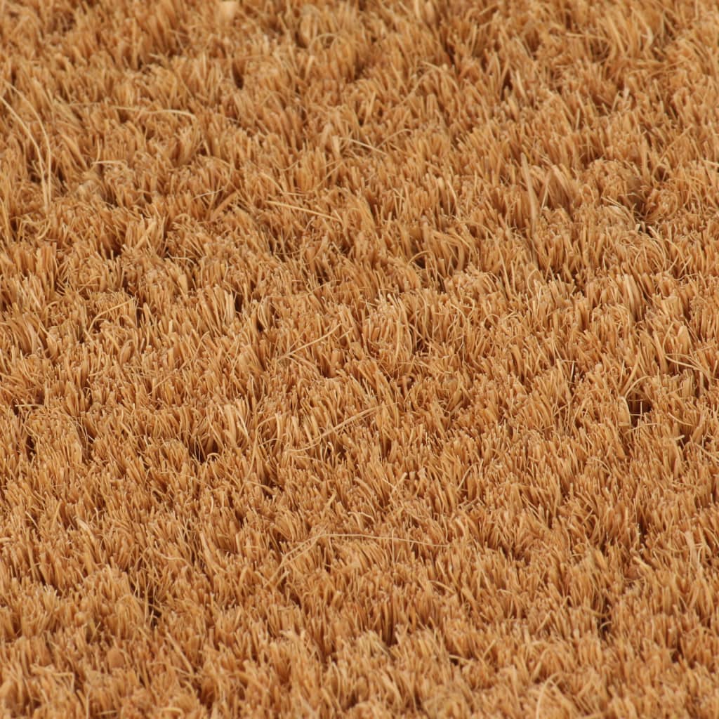 Vidaxx Fußmatte halbrund 50x80 cm getuftete Kokosfaser natur