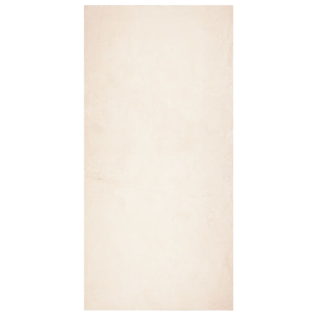VidaXL Teppich Huarte Kurzflor weich waschbar 100x200 cm Beige