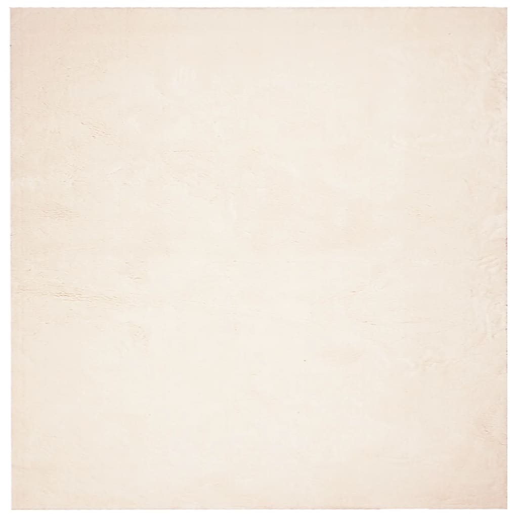 VidaXL Teppich HUARTE Kurzflor weich waschbar 240x240 cm Beige