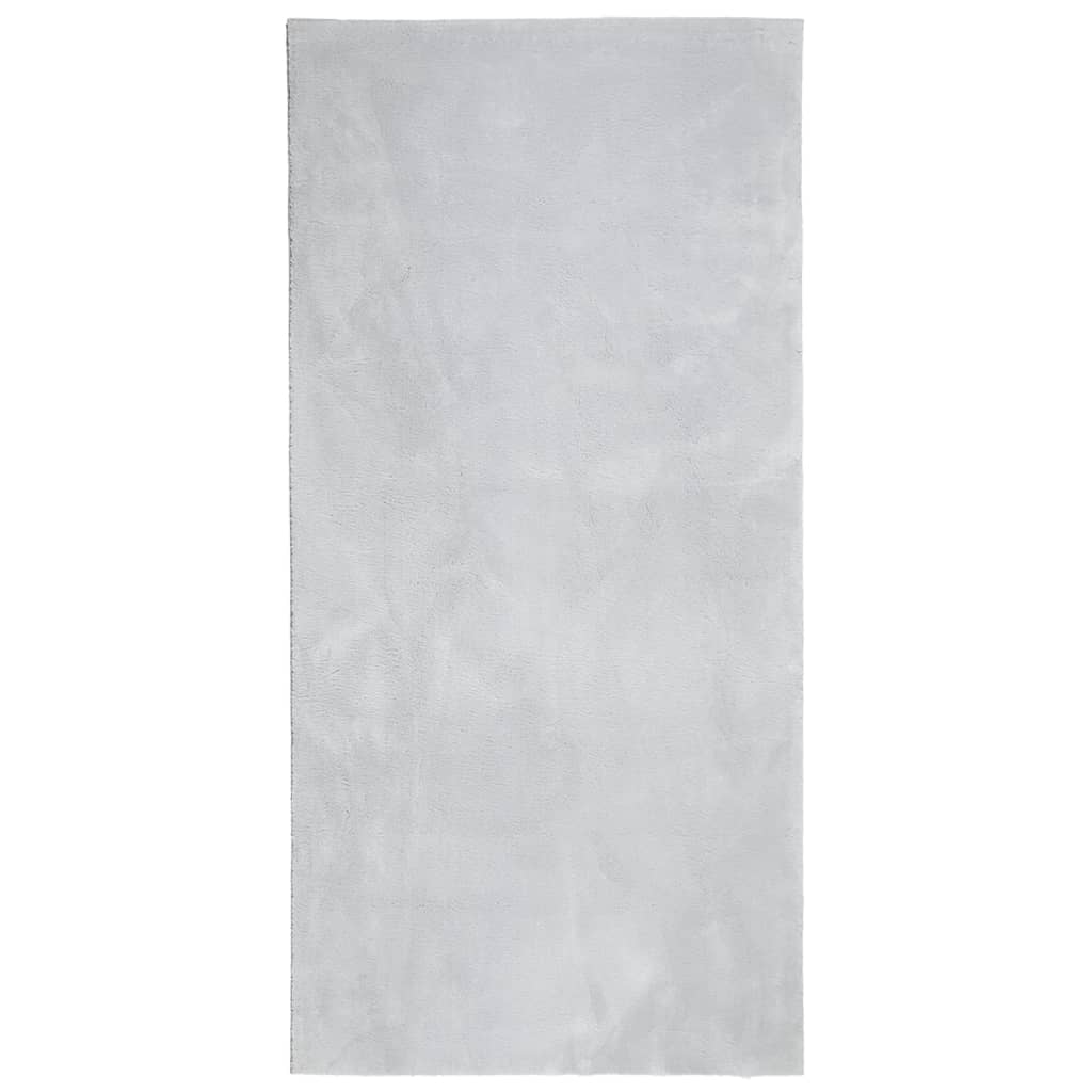 Vidaxx Teppich Huarte Kurzflor weich waschbar 100x200 cm grau