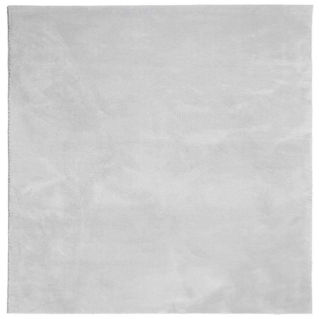 Vidaxx Teppich Huarte Kurzflor weich waschbar 120x120 cm grau
