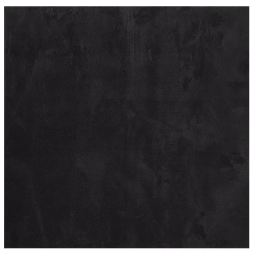 Vidaxx Teppich Huarte Kurzflor weich waschbar 160x160 cm schwarz