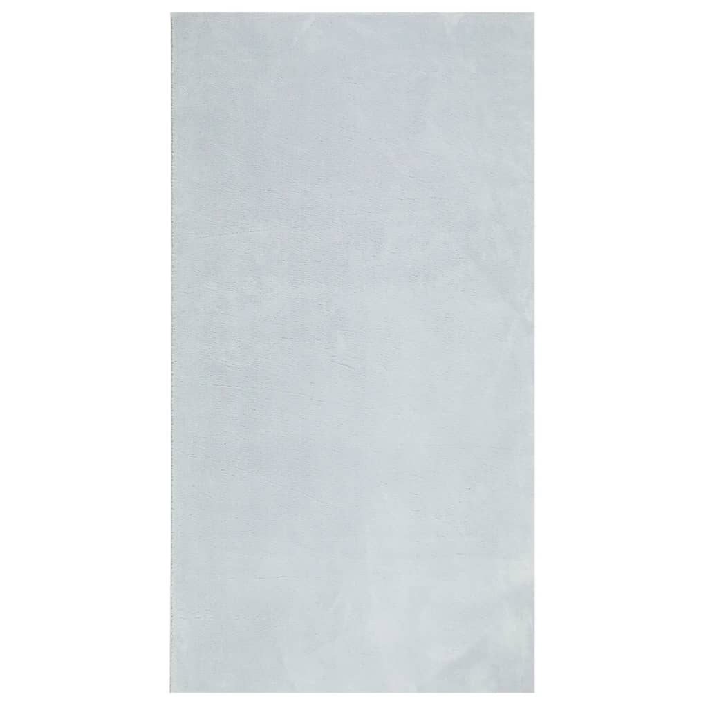 VidaXL Teppich Huarte Kurzflor weich waschbar 80x150 cm blau