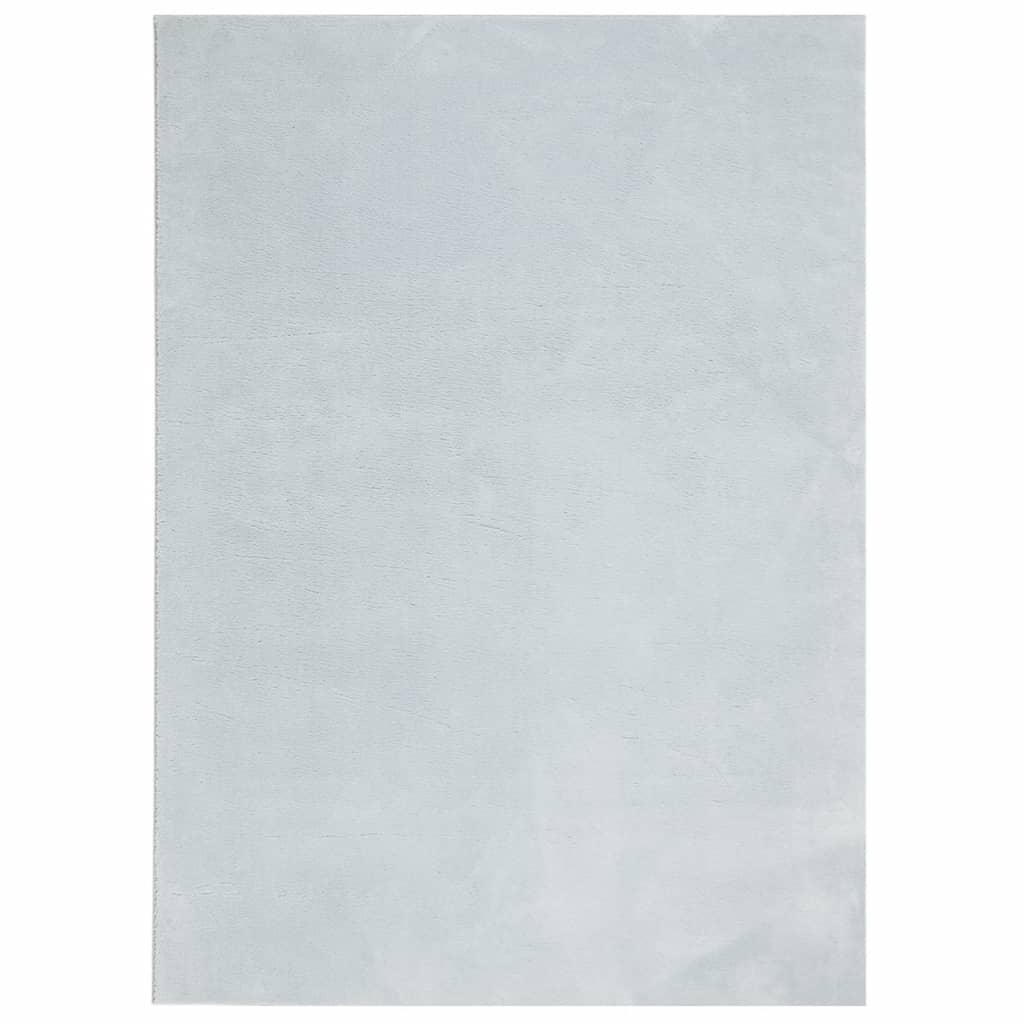 VidaXL Teppich Huarte Kurzflor weich waschbar 240x340 cm blau