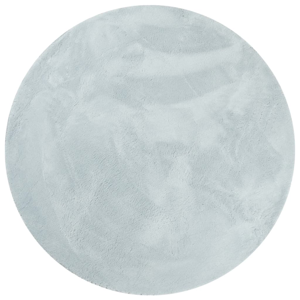 Vidaxl Teppich Huarte Kurzflor weich waschbar ø 200 cm blau