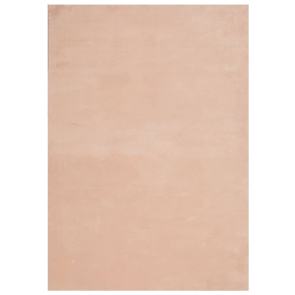 VidaXL Teppich Huarte Kurzflor weich waschbar 120x170 cm rosa