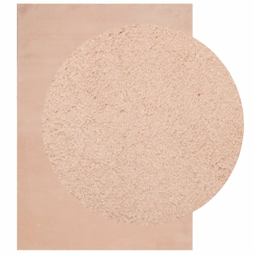 VidaXL Teppich Huarte Kurzflor weich waschbar 200x280 cm rosa
