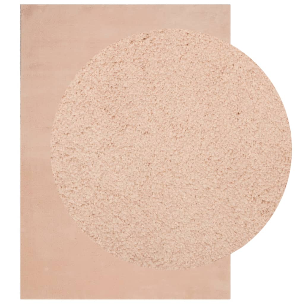 VidaXL Teppich Huarte Kurzflor weich waschbar 240x340 cm rosa