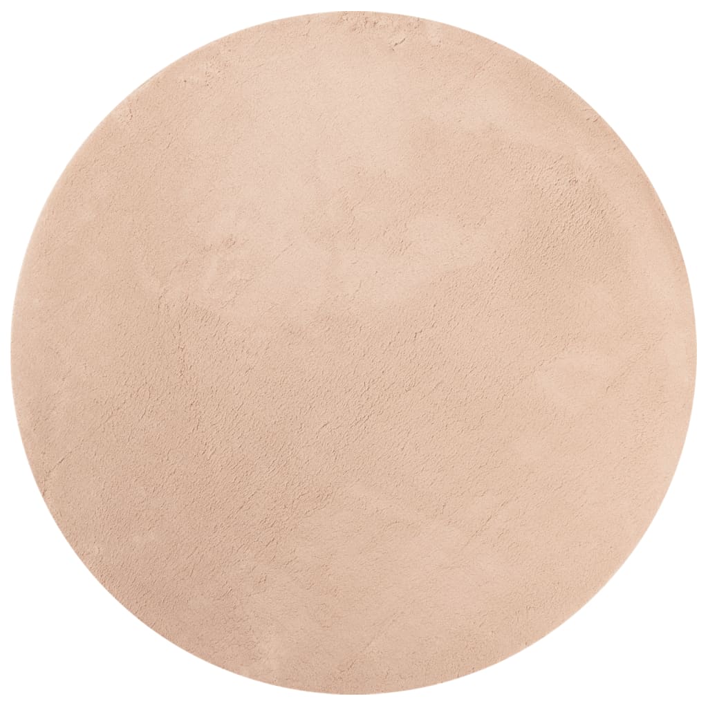 Vidaxl Teppich Huarte Kurzflor weich waschbar ø 160 cm rosa